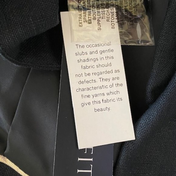 Ane Klein  2 Piece Linen Pant Suit Black  Size  2 - Picture 16 of 16